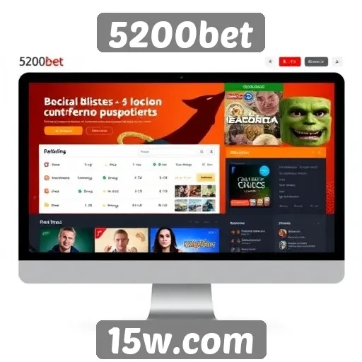 Análise da interface do usuário do site 5200bet